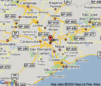 Sao Paulo Brazil Map